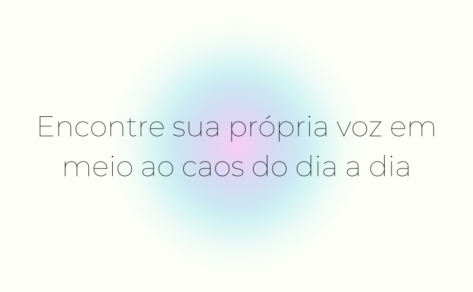 ouça sua voz