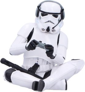 Nemesis Now Stormtrooper Game On! Estatueta, colecionável oficialmente licenciado por Star Wars, decoração de jogos e ficção científica para fãs