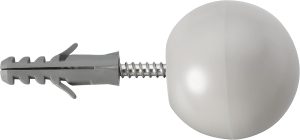 Sforplast Sfor | Protetor De Porta Branco | 1 Peça | Conjunto Completo Com Bucha E Parafuso | Proteção Entre A Maçaneta E A Parede Amortecedor De Impacto E Limitador De Curso