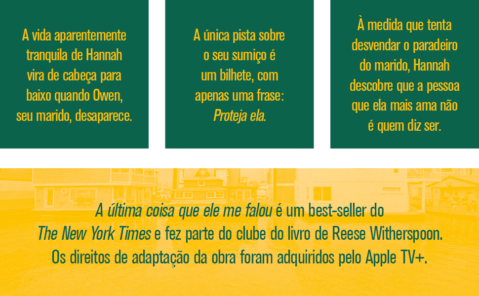 A última coisa que ele me falou, Romance, Suspense, Mistério, The Last Thing He Told Me, Laura Dave 