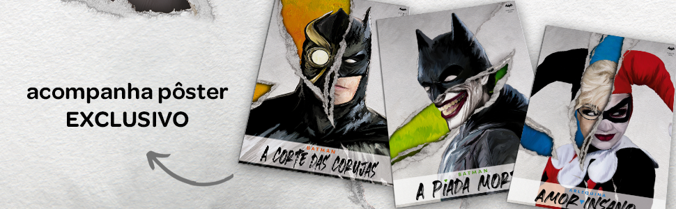 COLEÇÃO DC COMICS BATMAN CORINGA ARLEQUINA