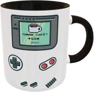 Caneca Divertida Gamer Boy Presente Criativo Geek cor:Preto