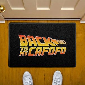 Capacho/Tapete 60 x 40 cm - Back to My Cafofo, Preto, Beek Geek's Stuff