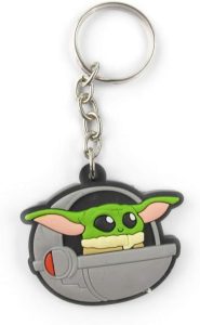 Chaveiro Geek Emborrachado Baby Yoda Pod - Presente Criativo