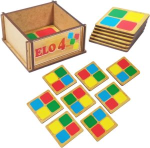 Jogo Desafio Elo 4 Educativo Pedagógico Infantil Raciocínio Lógico Didático Escolar Para Criança Maninho Brinquedos