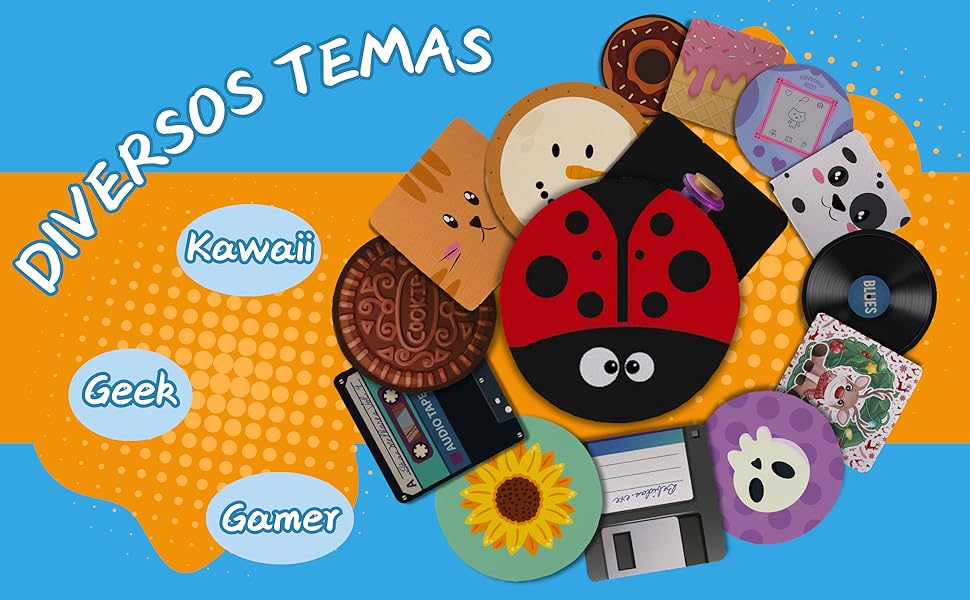 Geek Vip - Variedades de Porta Copos Quadrados e Redondos