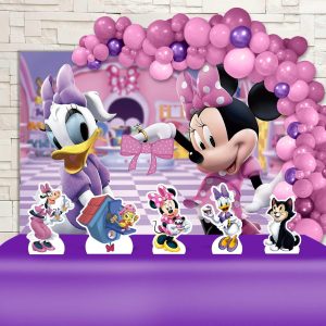 Kit Decoração Festa de Aniversário Infantil Loja de Laços da Minnie
