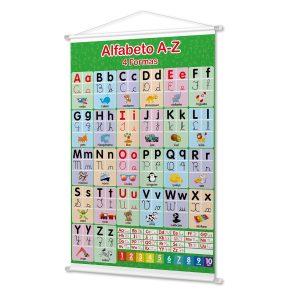 Banner Didático Infantil Pedagógico Alfabeto 4 Formas De Letras Ensino Crianças Escola Alunos Educação