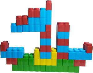 BLOCOS GIGANTES COLORIDOS PARA MONTAR 25 PÇS