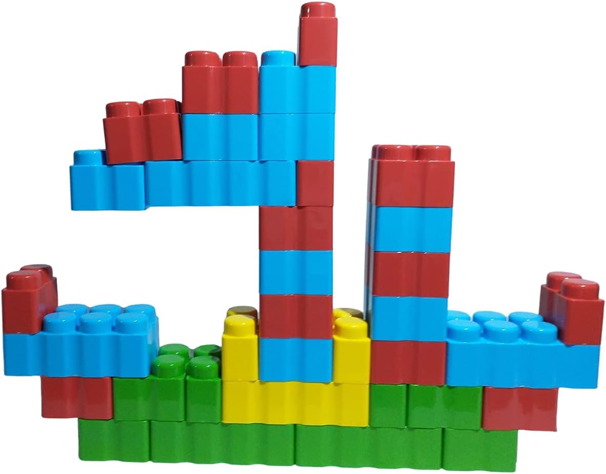 BLOCOS GIGANTES COLORIDOS PARA MONTAR 25 PÇS