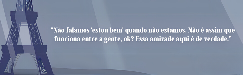 Não falamos 'estou bem' quando não estamos. 