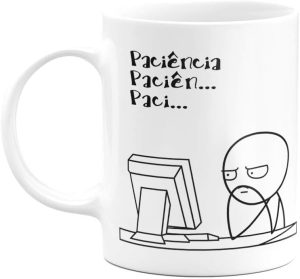 Caneca Divertida Geek - Paciência - 325ml