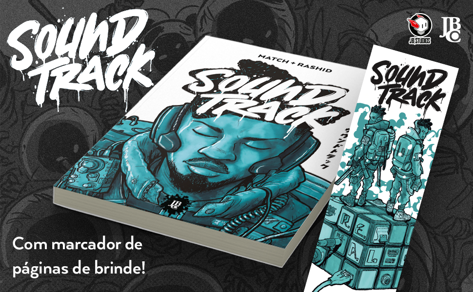 Soundtrack banner com mocukp da capa e do marcador de brinde