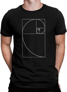 Camiseta Sequencia De Fibonacci Proporção Áurea Camisa Geek