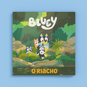bluey livro de história o riacho livro infantil personagem desenho animado bingo