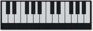 Beek Geek's Stuff Tapete de Cozinha 1,25x0,40cm - PIANO