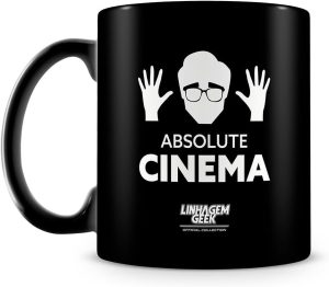 Caneca Linhagem Geek Absolute Cinema (100% Preta)