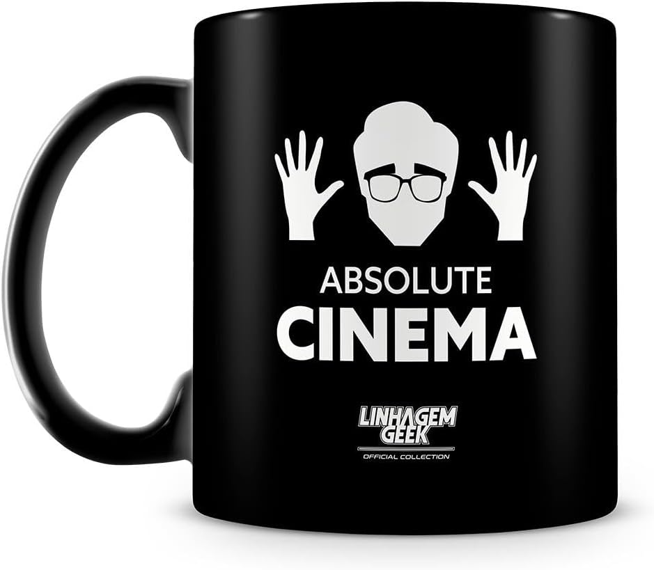 Caneca Linhagem Geek Absolute Cinema (100% Preta)