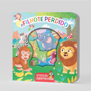 coleção dê uma espiadinha o filhote perdido livro infantil interativo ilustrado