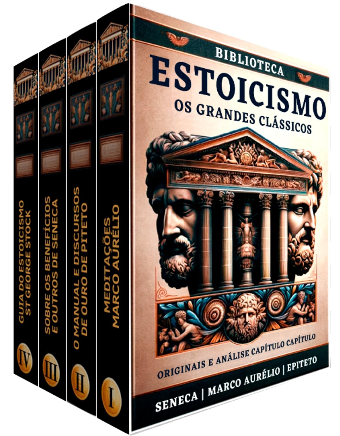 Biblioteca Estoicismo Grandes Clássicos: Diálogos com os Mestres: Sêneca, Epiteto e Marco Aurélio