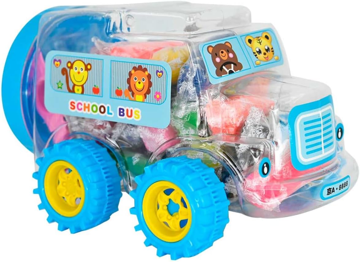 Carrinho Infantil com Massinha de Modelar e acessórios Premium Kit Brinquedo Educativo Didático Escolar (Azul)