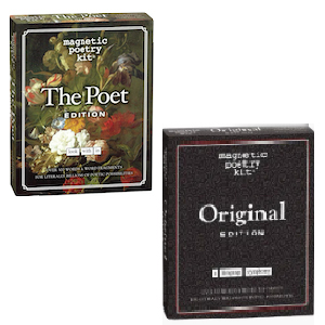 Kit original de poesia magnética e kit de poetas