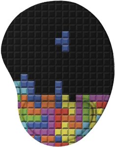 Mouse pad Ergonômico Game Retrô Blocos Presente Criativo Geek cor:Preto