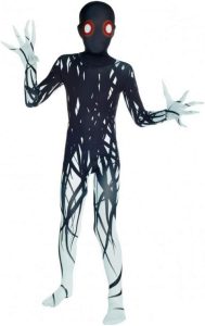 Morphsuits Fantasia de Halloween oficial Zalgo Urban Legend infantil - pequena (idade 6-8)