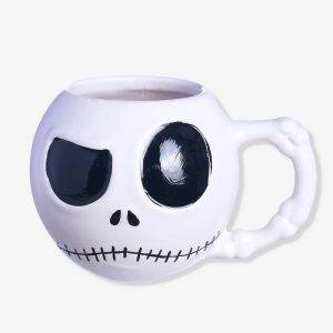 Caneca Jack Skellington Duas Faces 3D 450ml - Zona Criativa