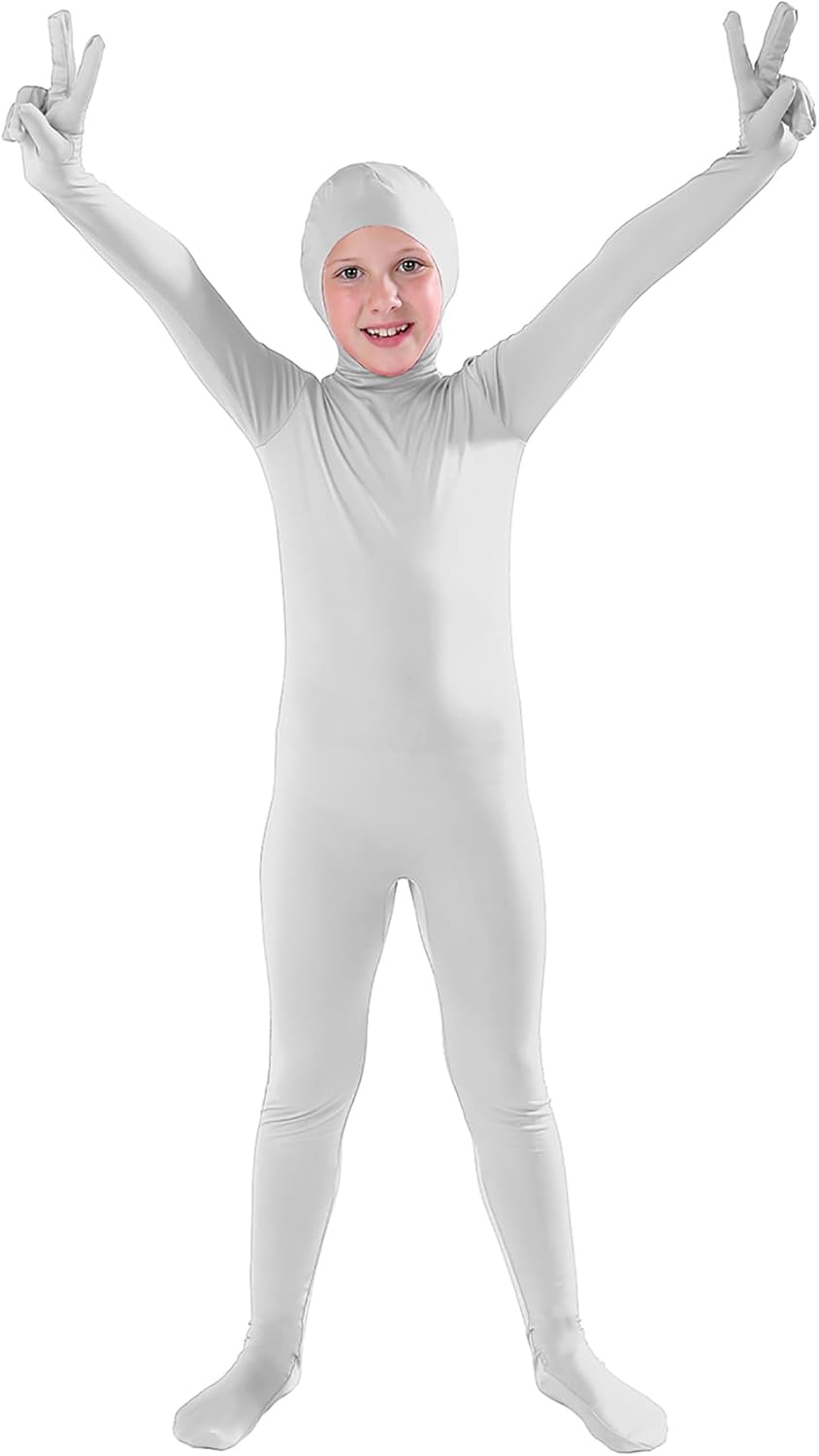 Full Bodysuit Fantasia infantil Zentai Zentai com elastano aberto