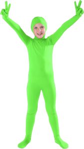 Full Bodysuit Fantasia infantil Zentai Zentai com elastano aberto